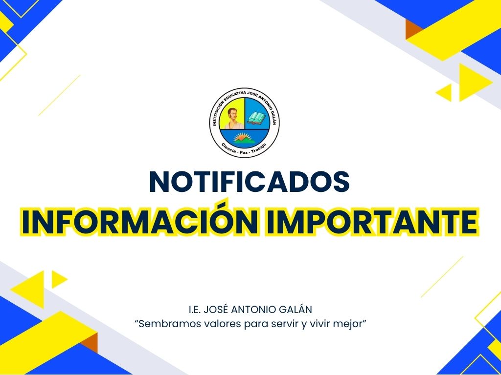 Novedades e informaciones importantes para la comunidad educativa